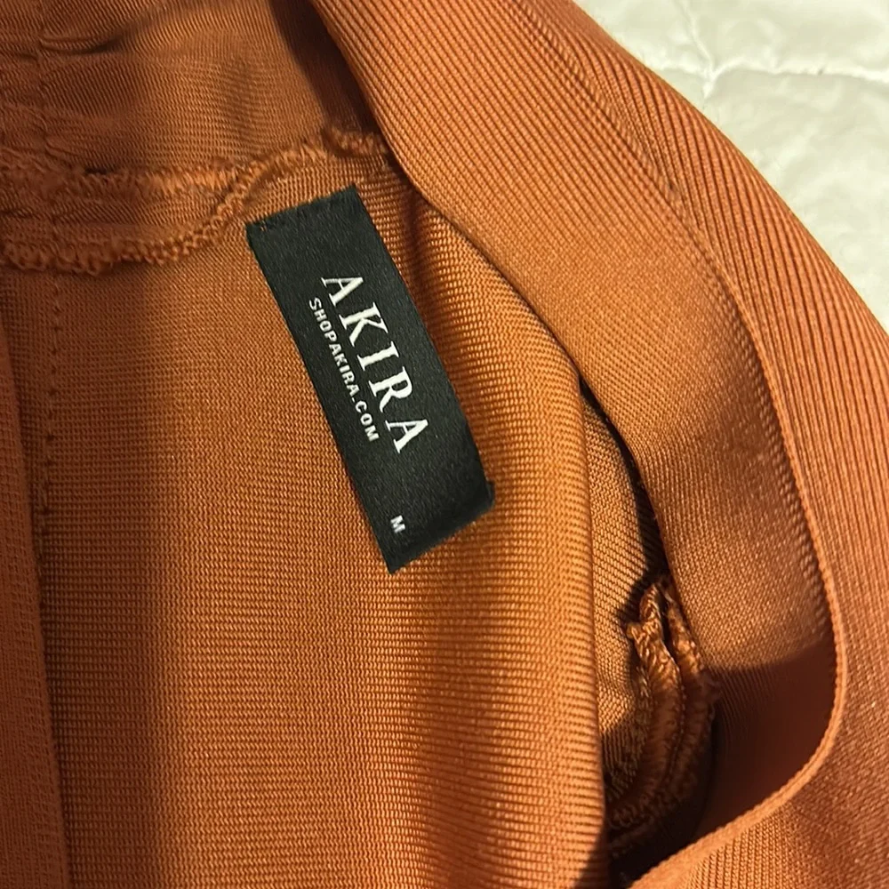 Sharp Bodycon Dress, Rust/Orange - Picture 3 of 5
